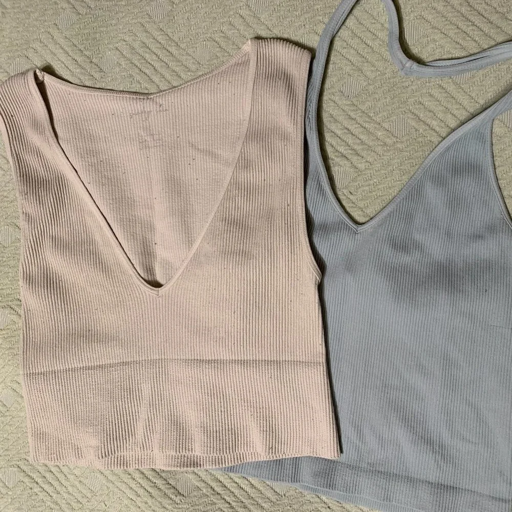 Seamless Ribbed Tank Top Set - Picture 7 of 7